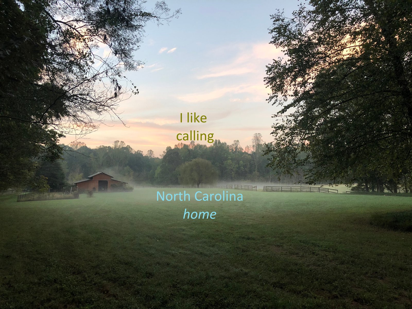 I like calling North Carolina home, too!